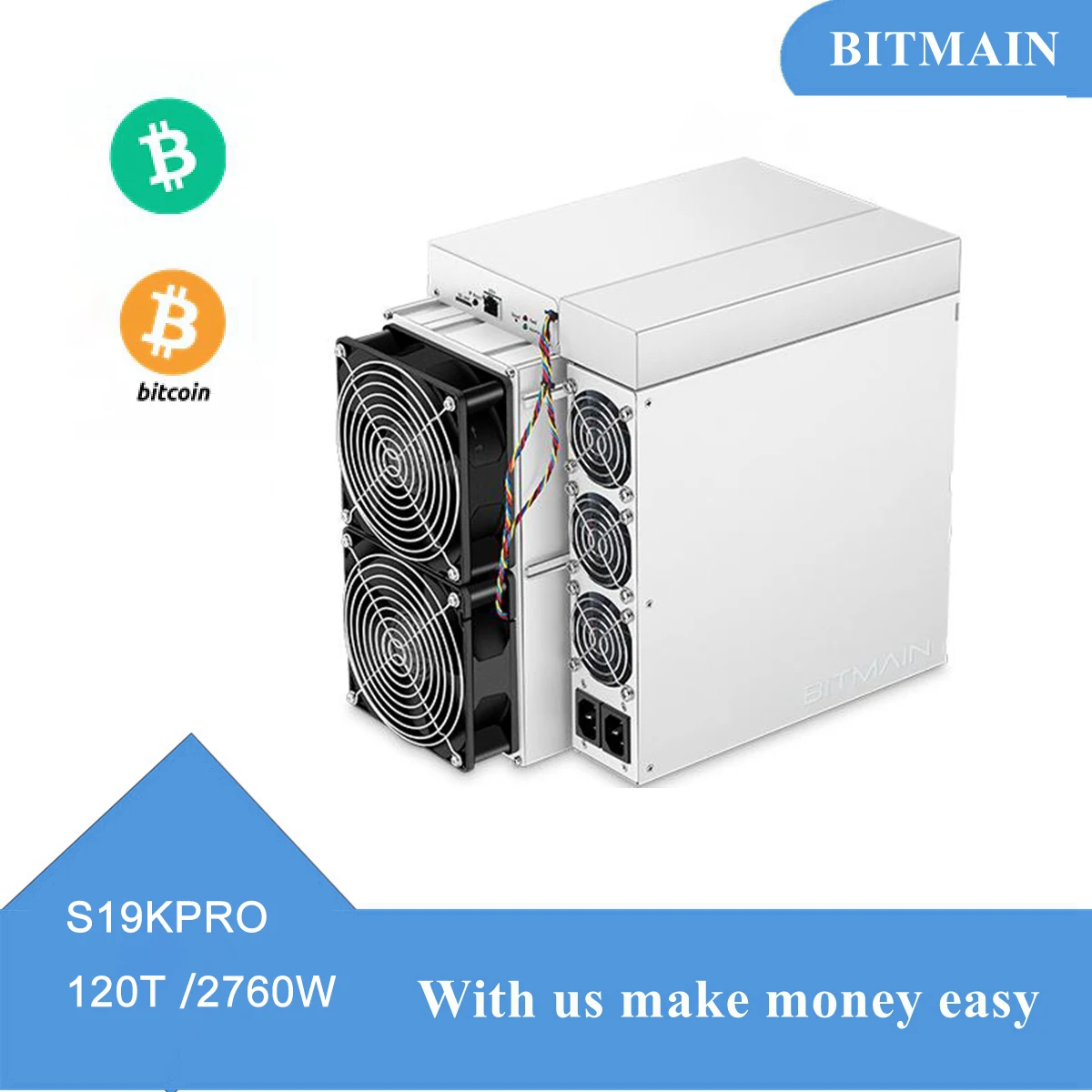 Newest BTC Mimer Bitmain S19k Pro 120T popular machines Antminer Bitcoin Miner