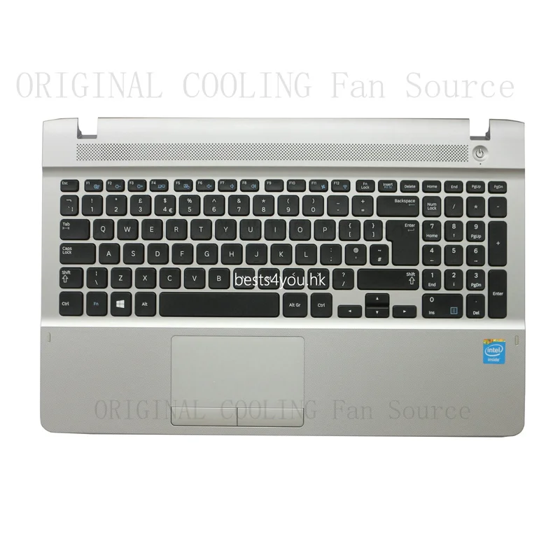 R+  New FOR Samsung NP270E5G NP270E5U Top Housing Palmrest UK Keyboard BA75-04803A