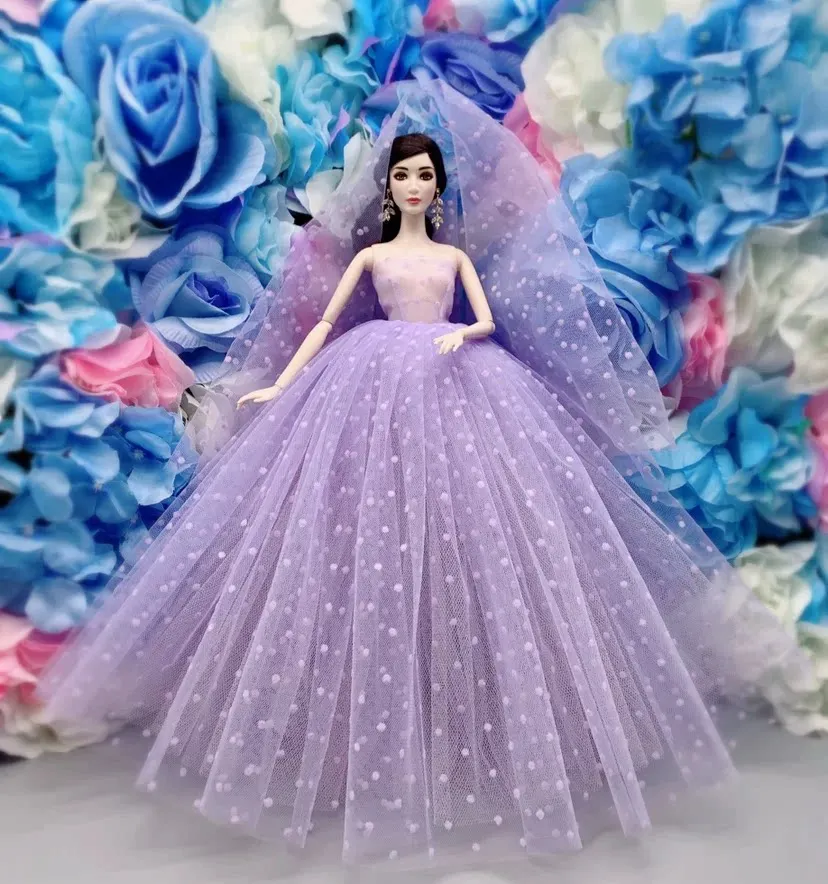 1/6 Scale Doll Clothes Wedding dress princess dress For BB FR Supermodel Dolls