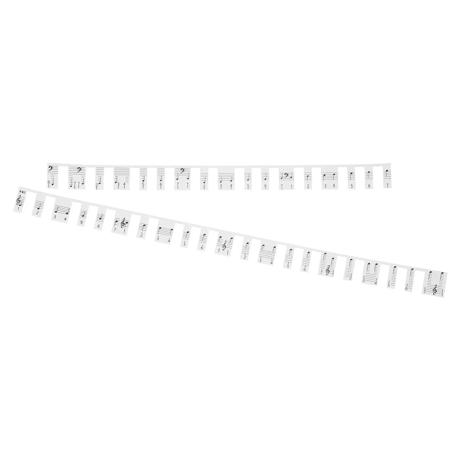 

2 Pcs Piano Keyboard Sticker for 88 Key Beginners Easy to Use Decal Accessories Safe Durable Long Lasting No Residue