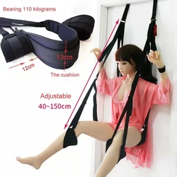 Sex Toys For Couples Sex Swing Sex Furniture Fetish Bondage Adult Games Seat And Leg Pad Indoor Sex Erotic Hanging Door Swing