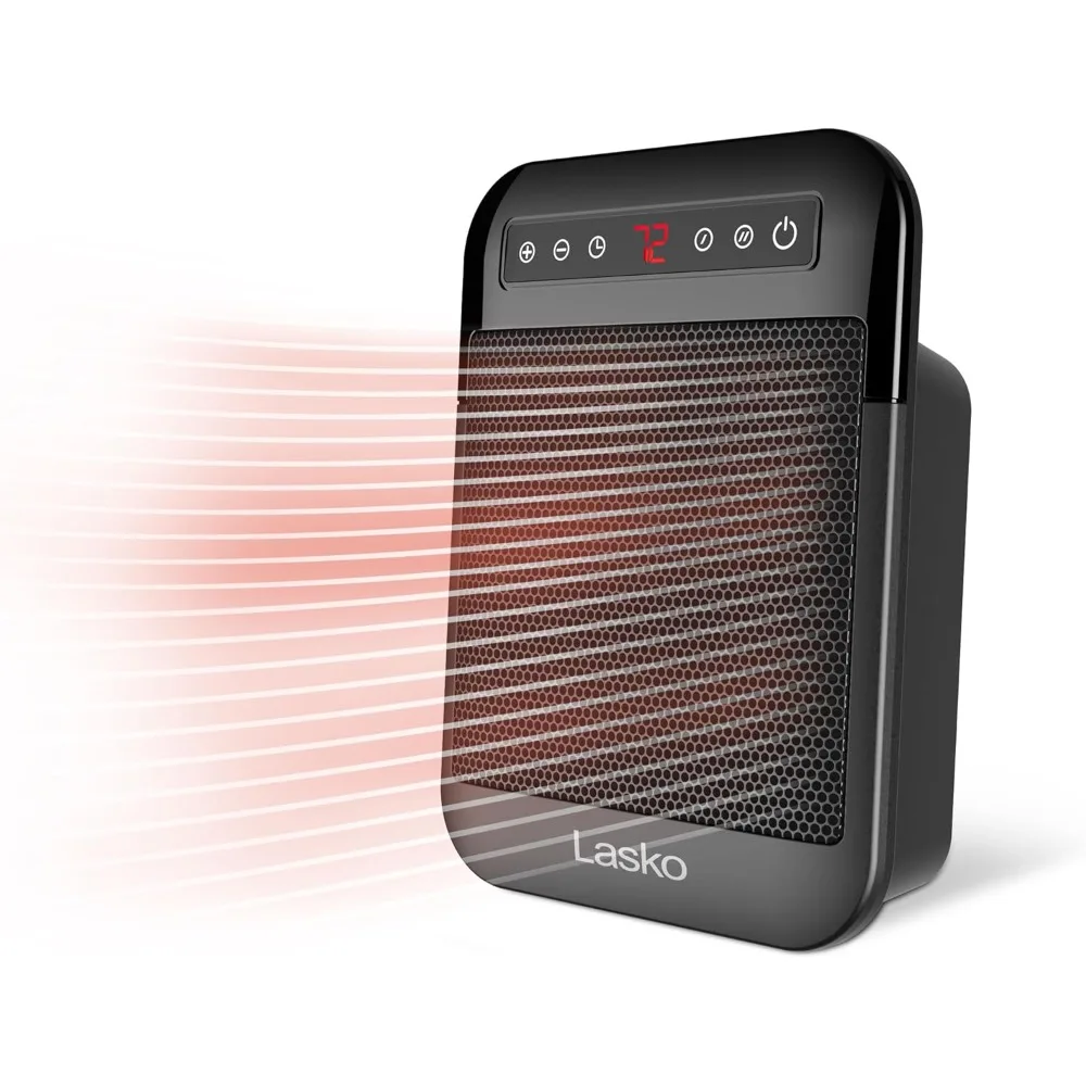 

Персональный керамический обогреватель с переключателем опрокидывания, защита от перегрева, 2 настройки нагрева, регулируемый термостат, таймер для помещения