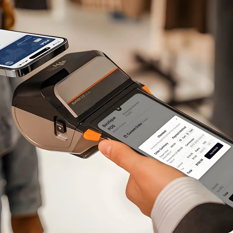 V3 Plus  Mobile POS Machine Handheld POS Device Point of Sale Restaurant All in One Pos Terminal