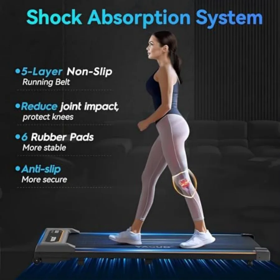 جهاز سير محمول تحت المكتب للياقة البدنية في المكتب المنزلي: جهاز مشي مدمج مع جهاز تحكم عن بعد وشاشة LED مثالية #3