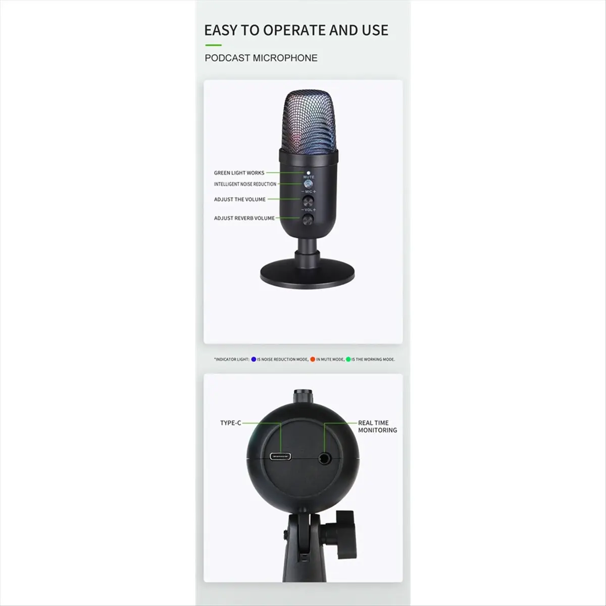 DT77 Wired USB Microphone Professional Condenser Microfone for Computer Recording Laptop Studio Game Singing Live Recording