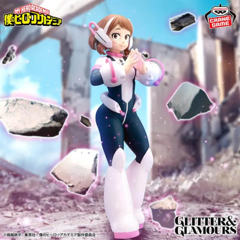 

Bandai Original Banpresto GLITTER&GLAMOURS-OCHACO URARAKA Action Figures Anime Figuras Cartoon Dolls Models Statue Toys Juguetes