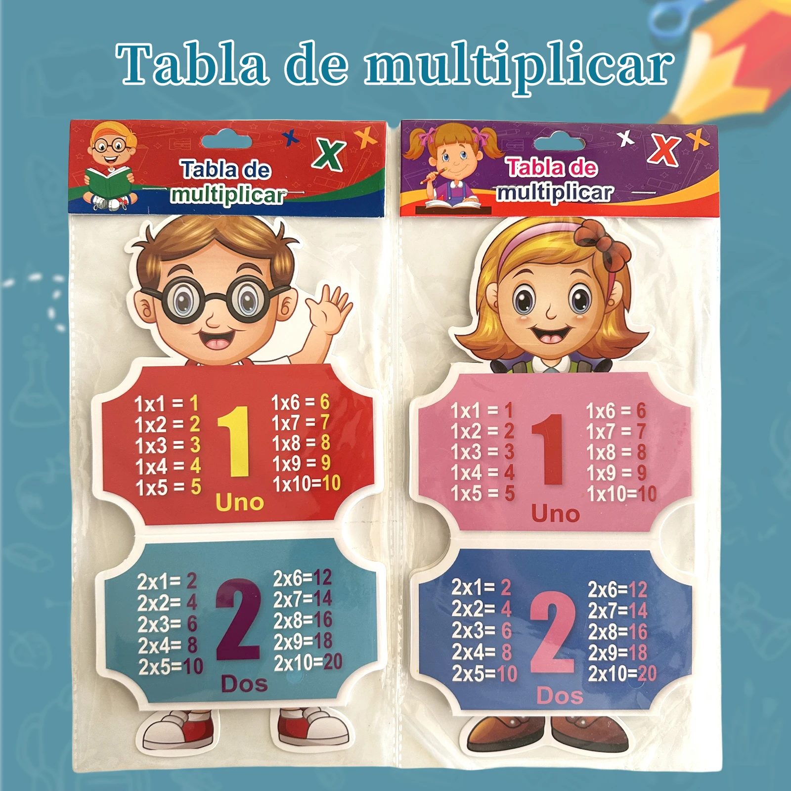 Spanish Multiplication Chart for Kids, Ages 5-8, Enhances Math Skills, Preschool Enlightenment,Early Learning & Puzzle