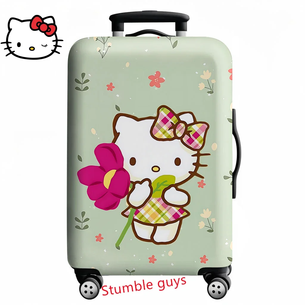 

Kawaii Hello Kitty Suitcase Protector Cover Anime Design Fits 18-32 Inch Travel Bags