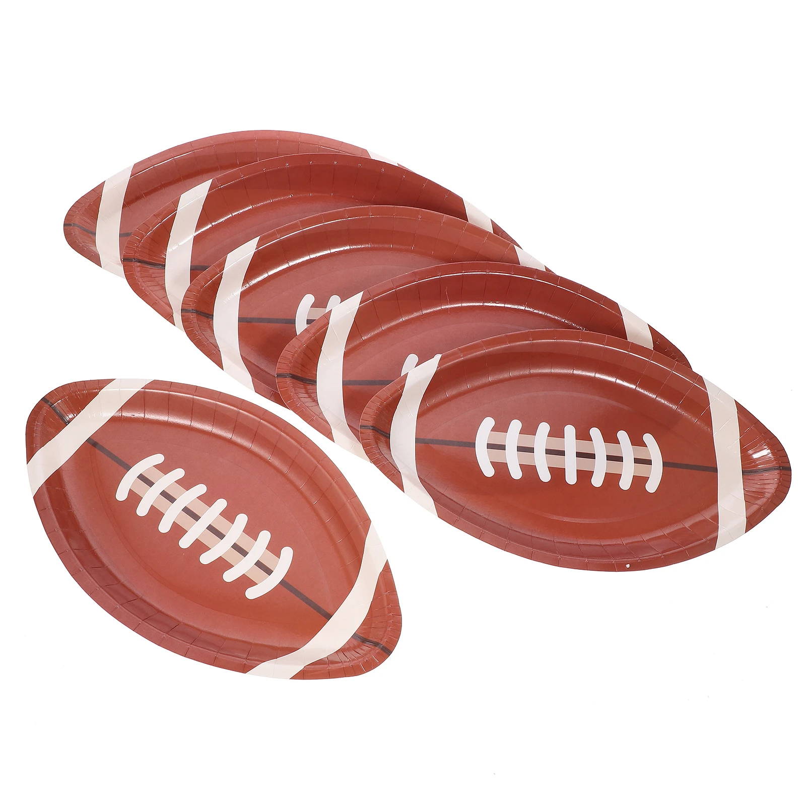 

20 Pcs Football Paper Plates Thick Durable Perfect Parties Banquets Sports Decorations Birthday Kitchen Barware
