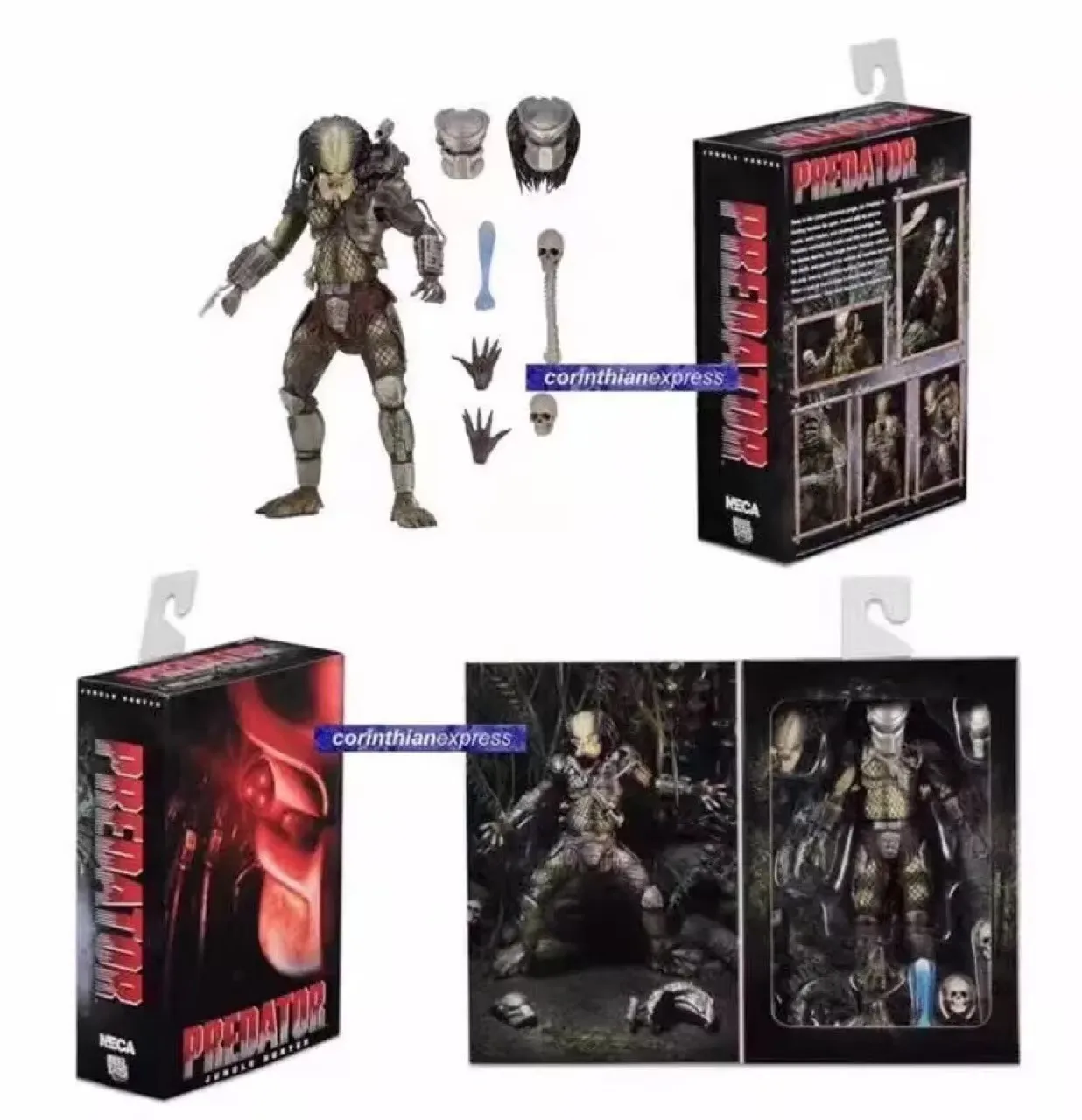 ฟิกเกอร์แอคชั่น NECA Predator P1 Jungle Hunter 2.0 Ultimate Deluxe Edition ขนาด 7 นิ้ว