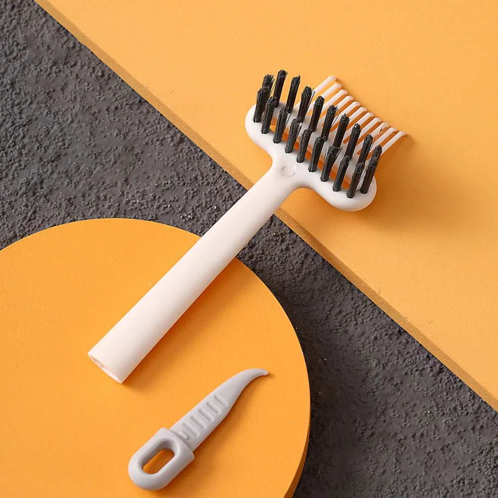 

2 Pcs Hair Brush Cleaner Detangling Comb Cleaning Tool PP Material Efficient Hair Removal Multi Functional Claw Rake Tail