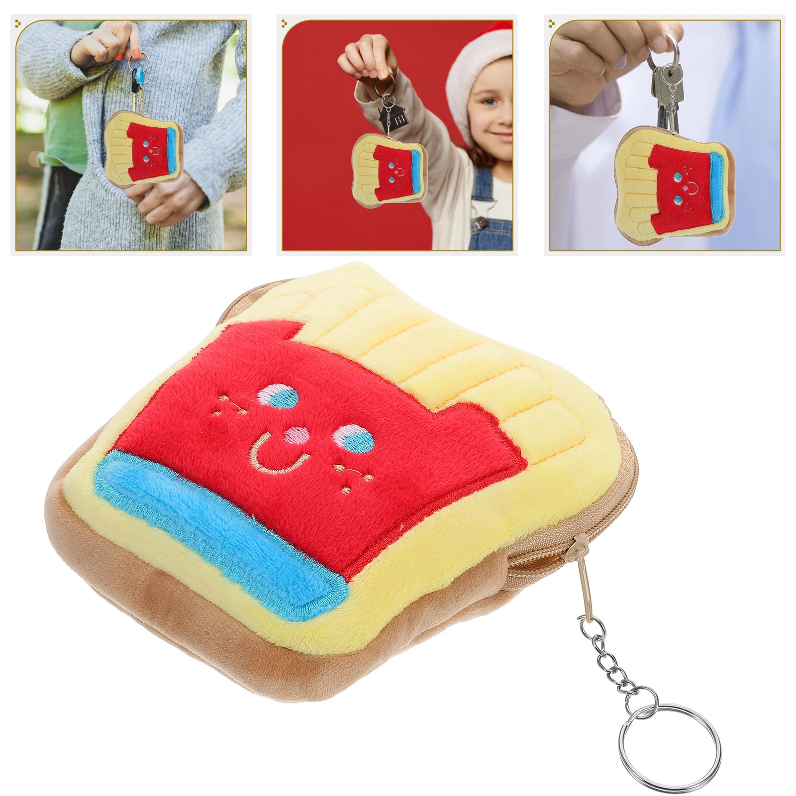 

Cute Cartoon Small Coin Purse Wallet Keychain Pouch Women Girls Handbag Backpack Decoration Stylish Change Bag