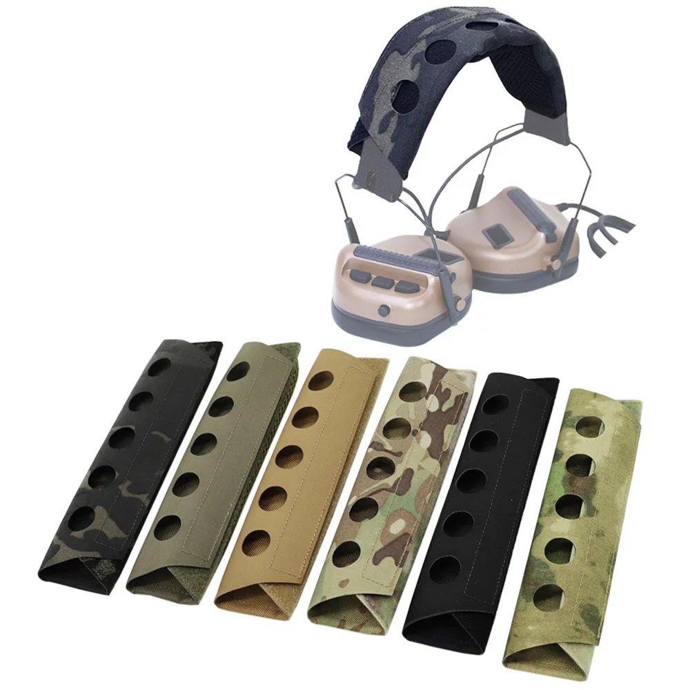 VULPO New Tactical Headset Cover Modular Headphone Stand Protection Cover Earmuffs Microphone Hunting Shooting Accessories