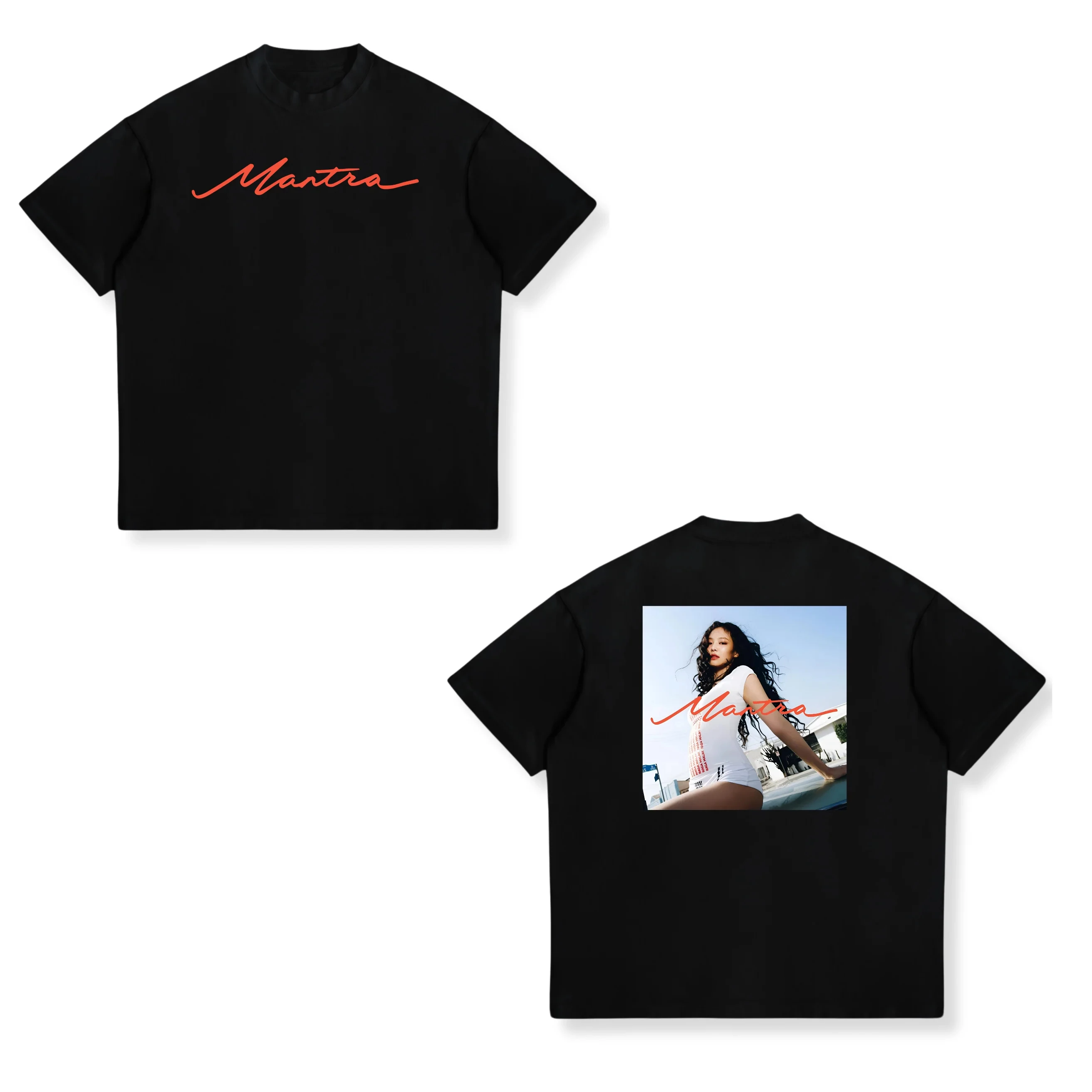 Hoge kwaliteit zoals JENNIE Ruby Album Single Tour 2026 bedrukte T-shirts met korte mouwen Unisex Fashion T-shirt Heren Dames Katoenen Tops
