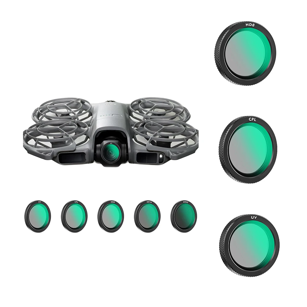 

For DJI NEO2 Neutral Density & Circular Polarizer Filter Set UV ND8 ND16 ND32 CPL Drone Accessories Camera Lens Filters