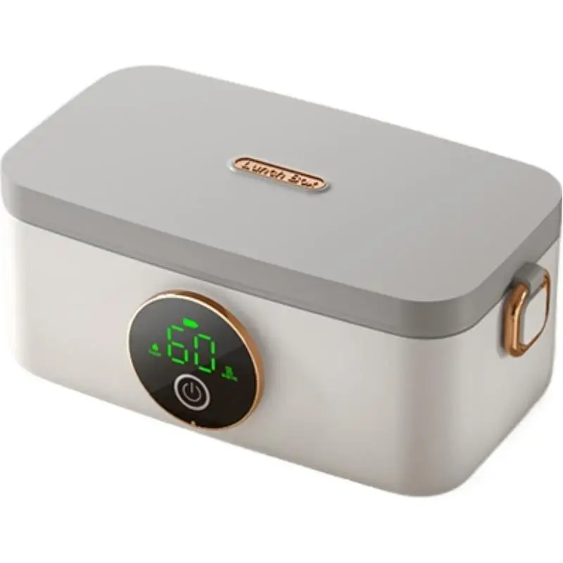 

Portable Wireless Water-Free Heating Lunch Box Large Capacity for Baby Camping Trips LCD Display Travel Electric Lunch Box