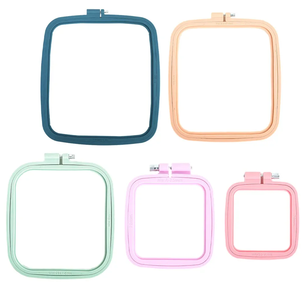 1pc ABS Embroidery Hoops Square Embroidery Frame Household Supplies Sewing Accessories Handmade Crafts DIY Accessories