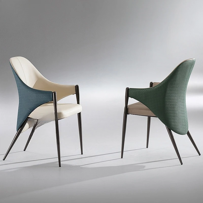 Table and chair beauty salon reception office negotiation interview woven leather