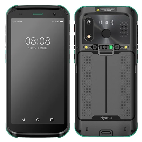 ZXY Henex PDA H5 Android Terminal PDA portátil Escáner de código de barras 2D Interfaz USB Fuente de luz CMOS para escaneo manual Stock usado