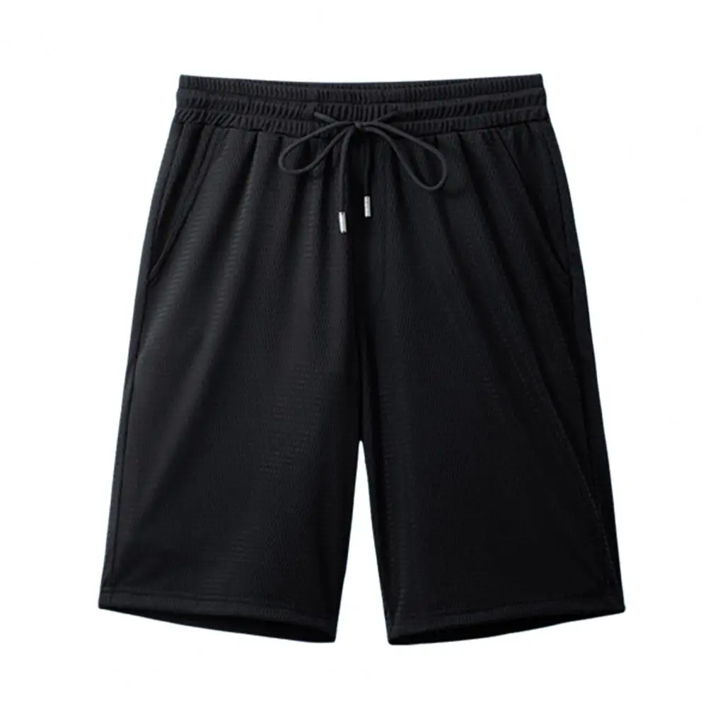 White Shorts Men Japanese Style Polyester Running Sport Shorts for Men Casual Summer Elastic Waist Solid Shorts Clothing