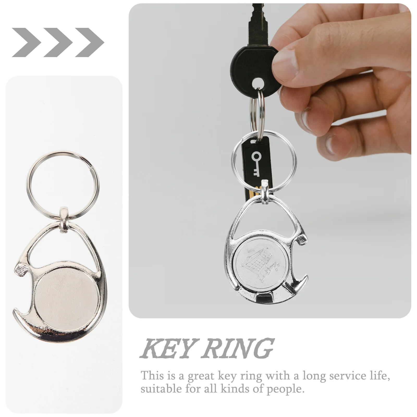 Shopping Cart Token Keychain Bottle Opener Accessories Trolley Keyrings Disassemble Coin Uk Small Tokens Zinc Alloy