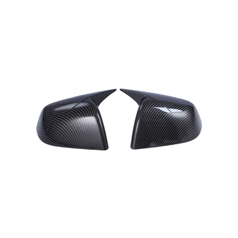 Car Rear View Mirror Cover Side Rearview Mirror Housing Shell Cap Carbon Fiber Pattern Side Door Mirror Cover For   Model Y