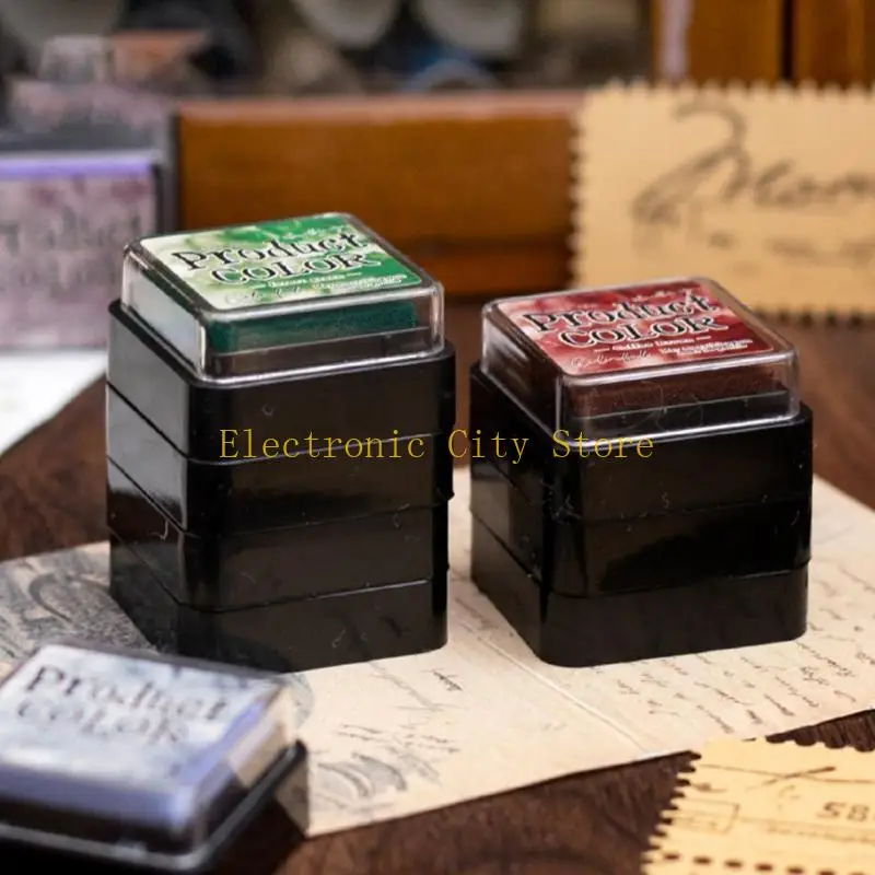 6 Pcs Combination Inkpad Stamp Pad Flowing Colors Series Pad Set HU8D