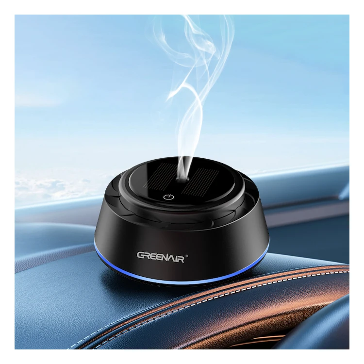 

Top Sale Solar Power USB Rechargeable Car Aroma Diffuser Wholesale Mini Portable Car Vent Clip Diffuser