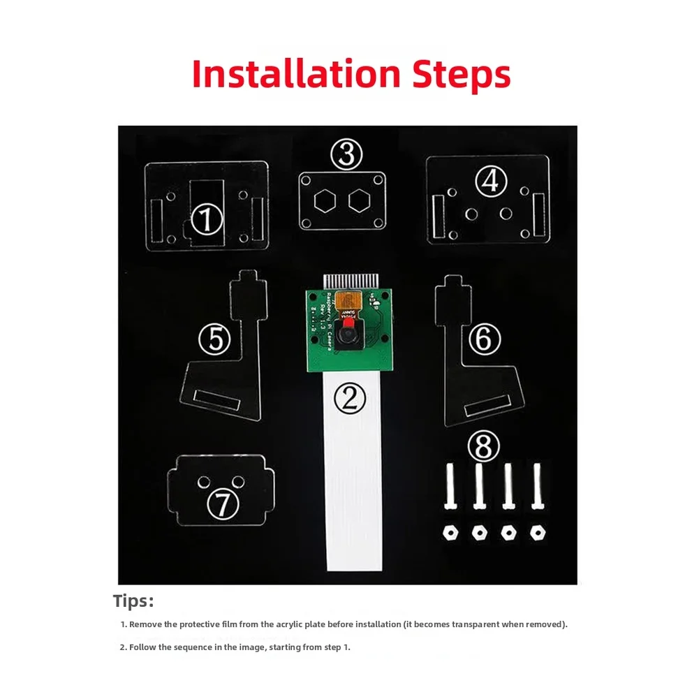 For Raspberry Pi 3 1080P Video Module OV5647 Camera Module For Outdoor Monitoring 1080p Video Recording Camera