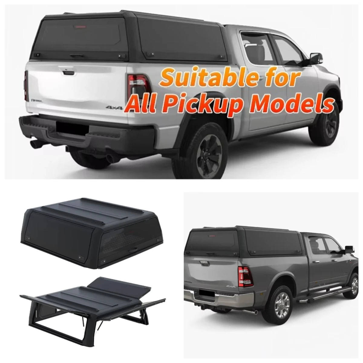 

Truck Bed Tounneau Cover Canopy for Ranger F150 RAM 1500 Amarok Isuzu Dmax Gladiator Sierra 1500 JAC T8