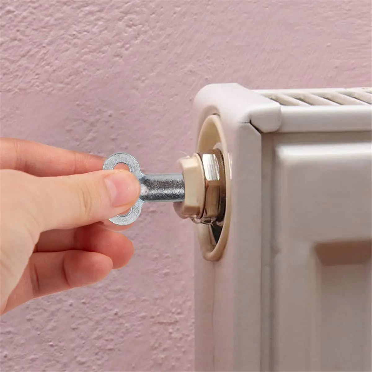 Radiator Exhaust Valve Key Switch Radiator Accessories Vent Valve Four Corners Deflation Valve Wrench Small Key 9pcs