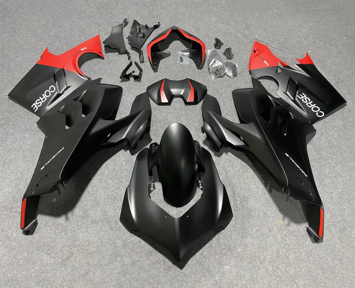 

Обтекатели мотоциклов для Panigale V4 V4S 21-22-23 лет, полный корпус мотоцикла, дефлектор корпуса автомобиля, красный, черный