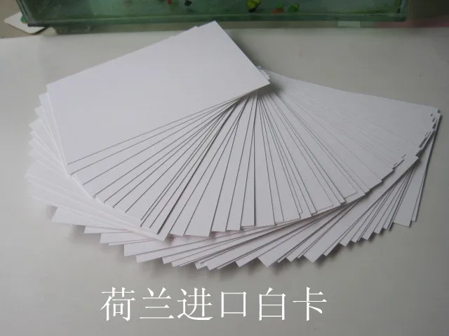 

100Pcs White Cardstock Blank Index Cards Thick Paper for Notetaking Drawing Flashcards Study Home Office Business Card Paper