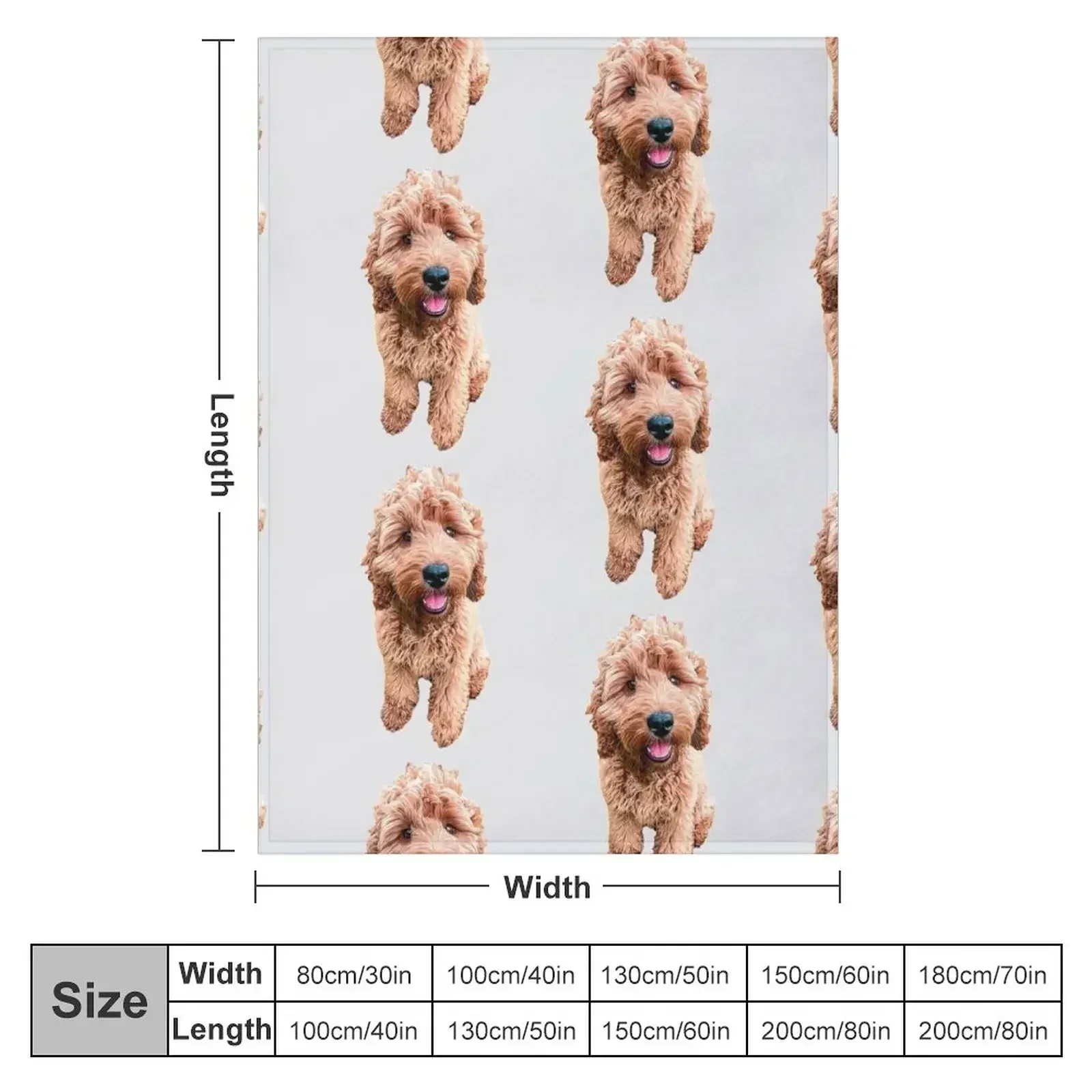 Cockapoo Cockerpoo Cute Doodle Puppy Dog Throw Blanket Travel Bed linens Warm Sofa Blankets