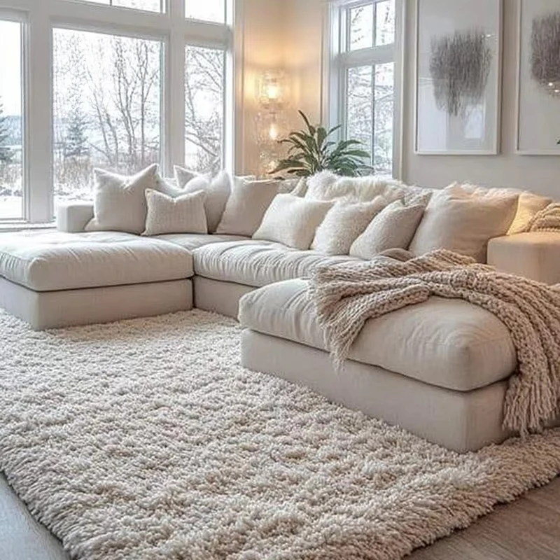 //Living Room Furniture Sofa Bed Nordic L-shaped Sectional Sofas Modernos Fabric Corner Couch Convertible Extendable Upholstery