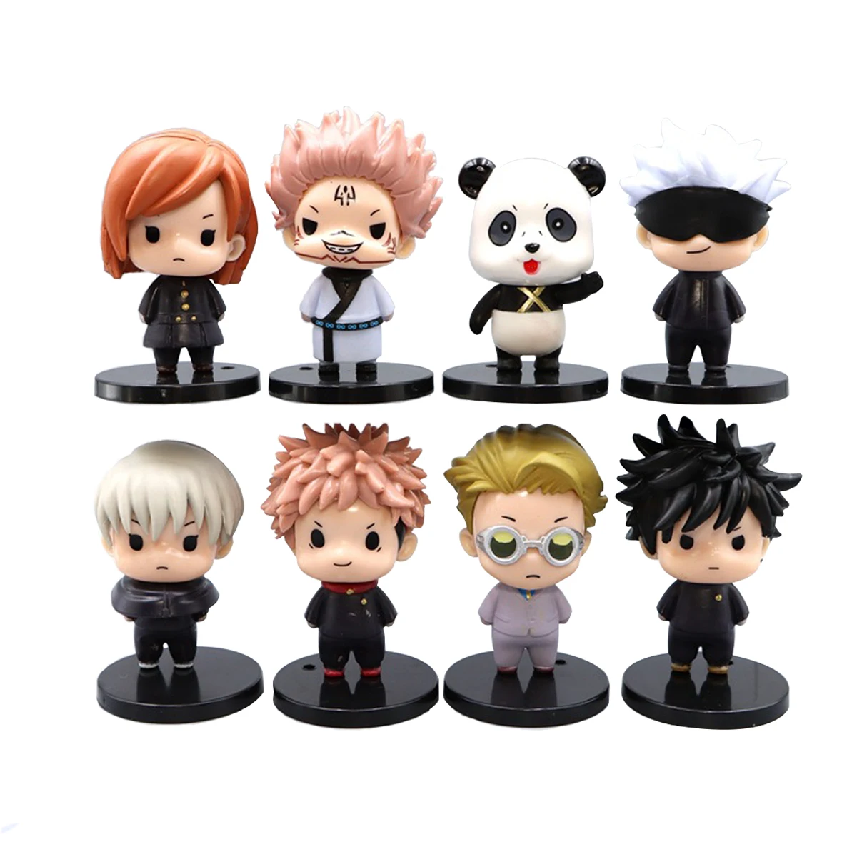 Figura DE ACCIÓN DE Jujutsu Kaisen, Itadori Yuji, Satoru, Gojo, juguete, Nanami, Kento, modelo Inumaki, Toge, Kugisaki, Nobara, 8PSC/1 Juego