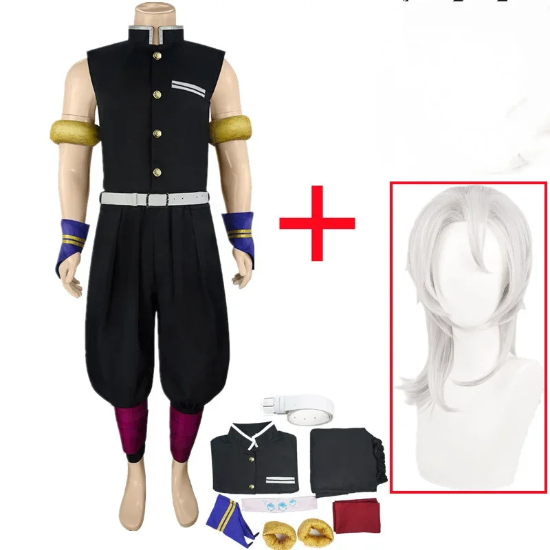 Anime Demon Slayer stagione 2 Kimetsu no Yaiba Uzui Tengen Cosplay Costume uniforme Halloween Christmas Party Clothes