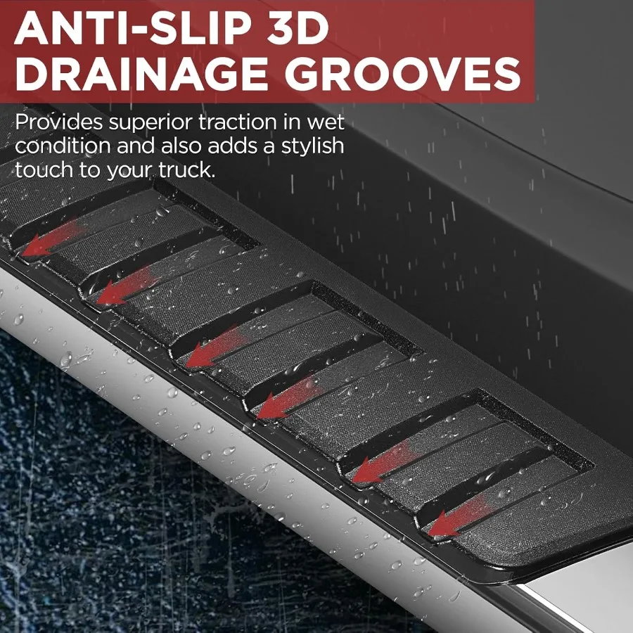 لوحات الجري لـ 20072019 Chevy Silverado 2500HD 3500HD مرآة الكابينة الممتدة من الفولاذ المقاوم للصدأ خطوات جانبية قضبان Nerf للغاز فقط #4