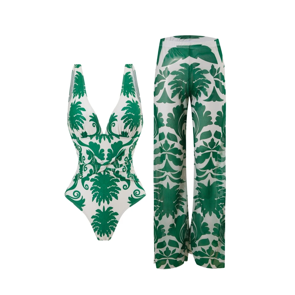 

Купальник-боди с V-образным вырезом и длинными штанинами, с подкладкой, 2024, женский, сексуальный, для плавания и пляжа