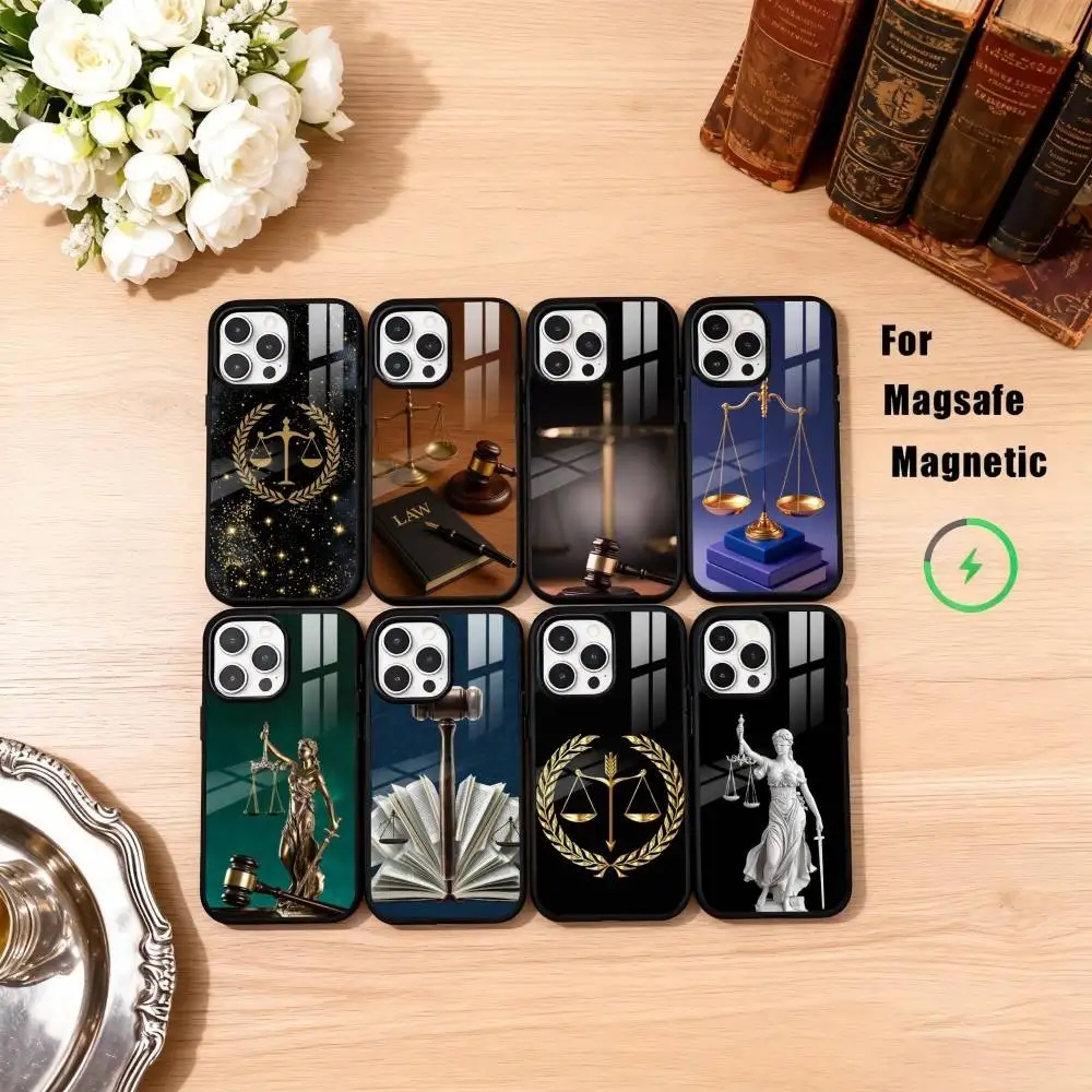 

Law Lawyer Judge Justice Phone Case For iPhone17,16,15,14,13,12,11 Plus,Pro Max Magnetic For Magsafe Wireless Charging