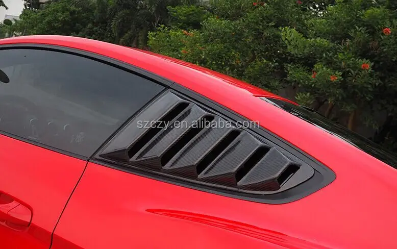 Suitable for Carbon fiber window side vent sunshade Ford Mustang 2015 view 2