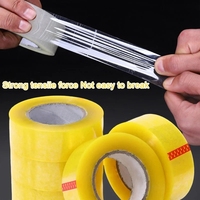 Transparent Yellow, Transparent White Tape for Express Packaging of Large Rolls and Thick Box Sealing 48mm * 110M (2Pcs)
