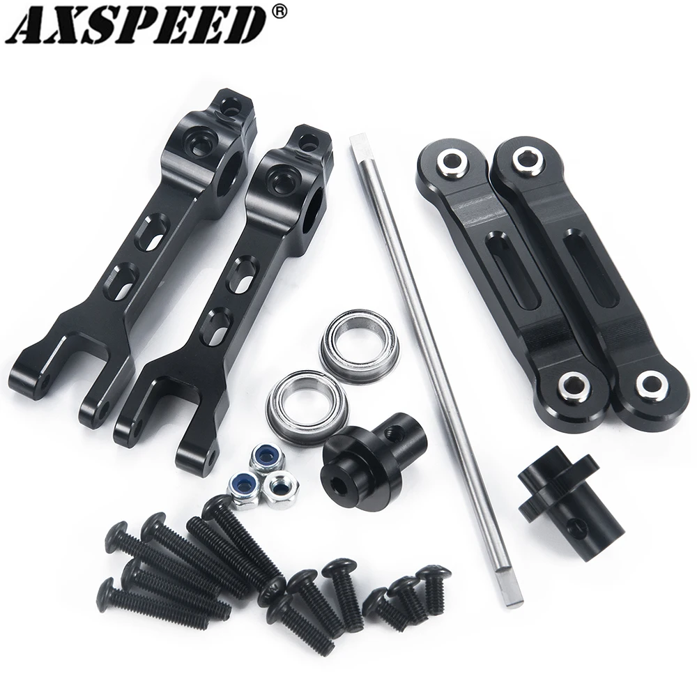 

AXSPEED Metal Rear Sway Bar Panhard-Bar Linkage Kit for 1/8 LMT 4S King Sling, Digger Monster 4WD Accessories