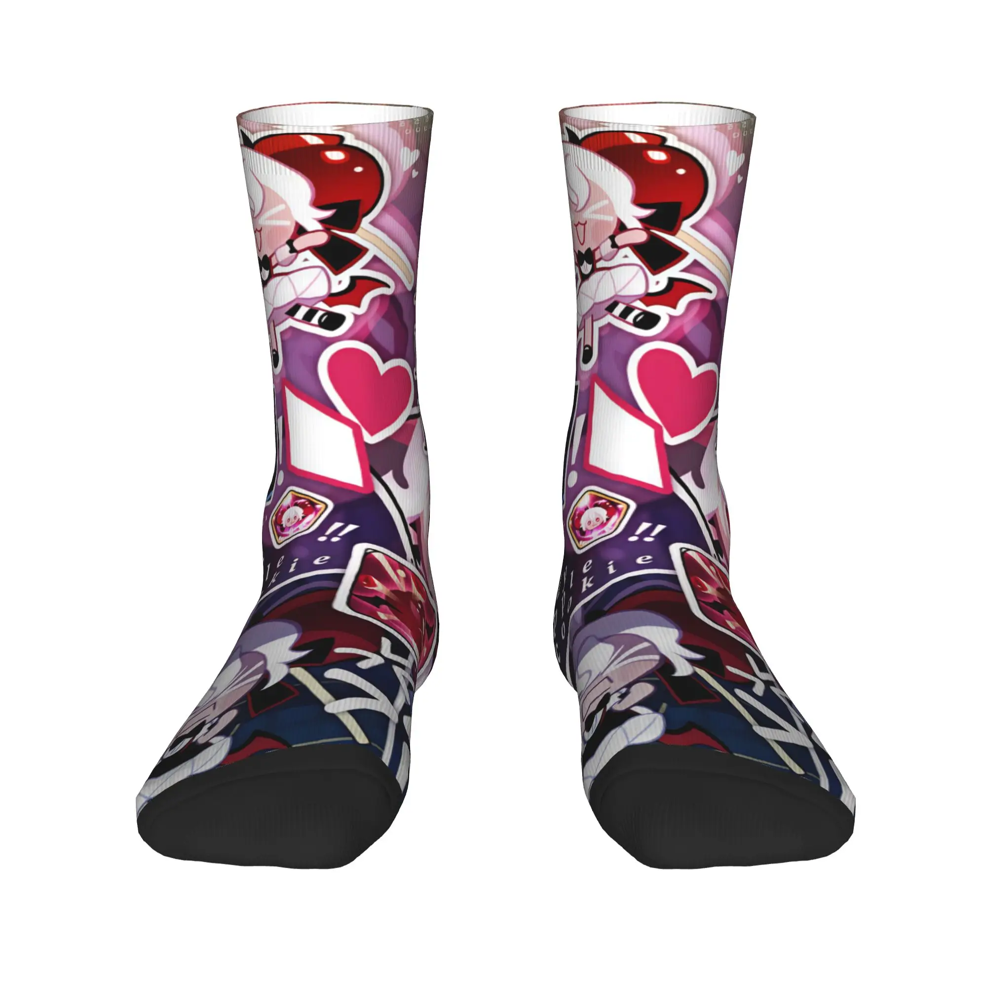 Shadow Milk  Socks Cookie Run Kingdom Graphic Stockings Non Skid Men Socks Medium Soft Autumn Casual Skateboard Socks