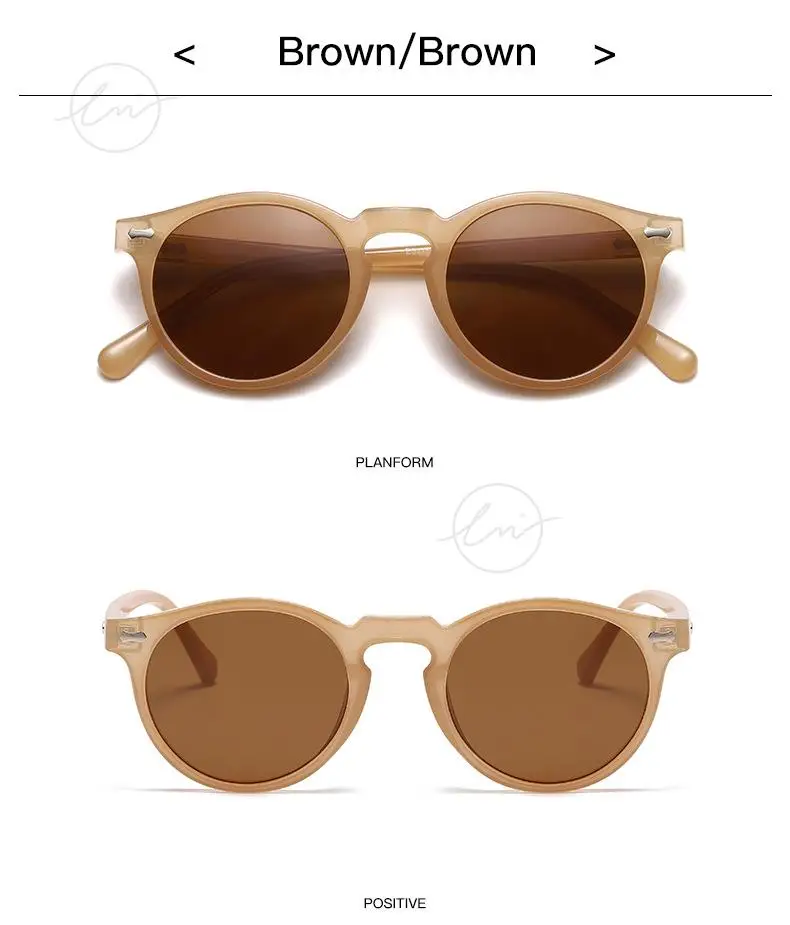 LM Klassische Runde Polarisierte Sonnenbrille Frauen Männer Tee Objektiv Outdoor Driving Shades Vintage Sonnenbrille Unisex UV400 Gafas De Sol – Detail 28
