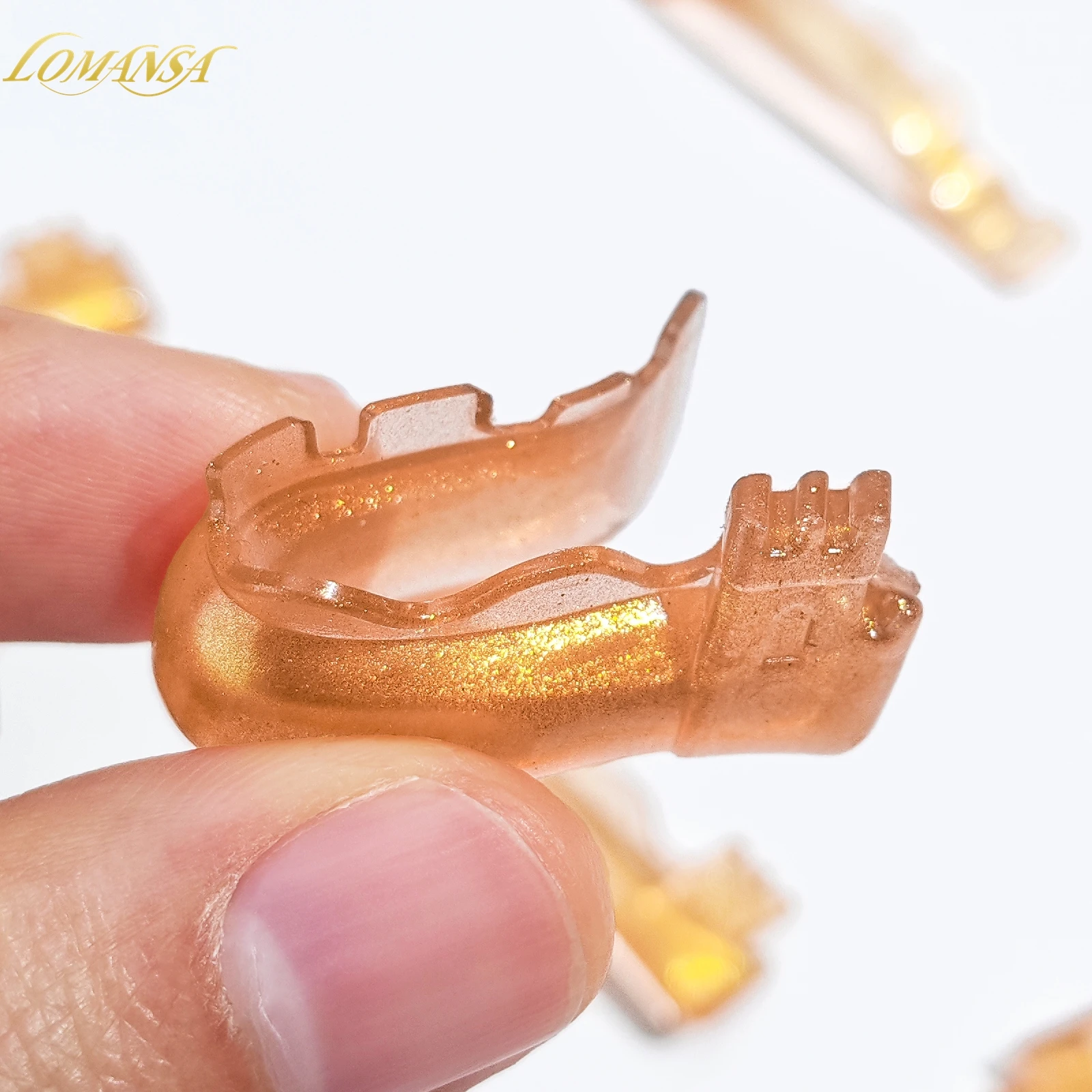 Lomansa 12Pcs C Curl Silicone Eyelash Perm Pads Sticky Lashes Rod Shield Lifting 3D Eyelash Curler Accessories Lash Lifting Tool