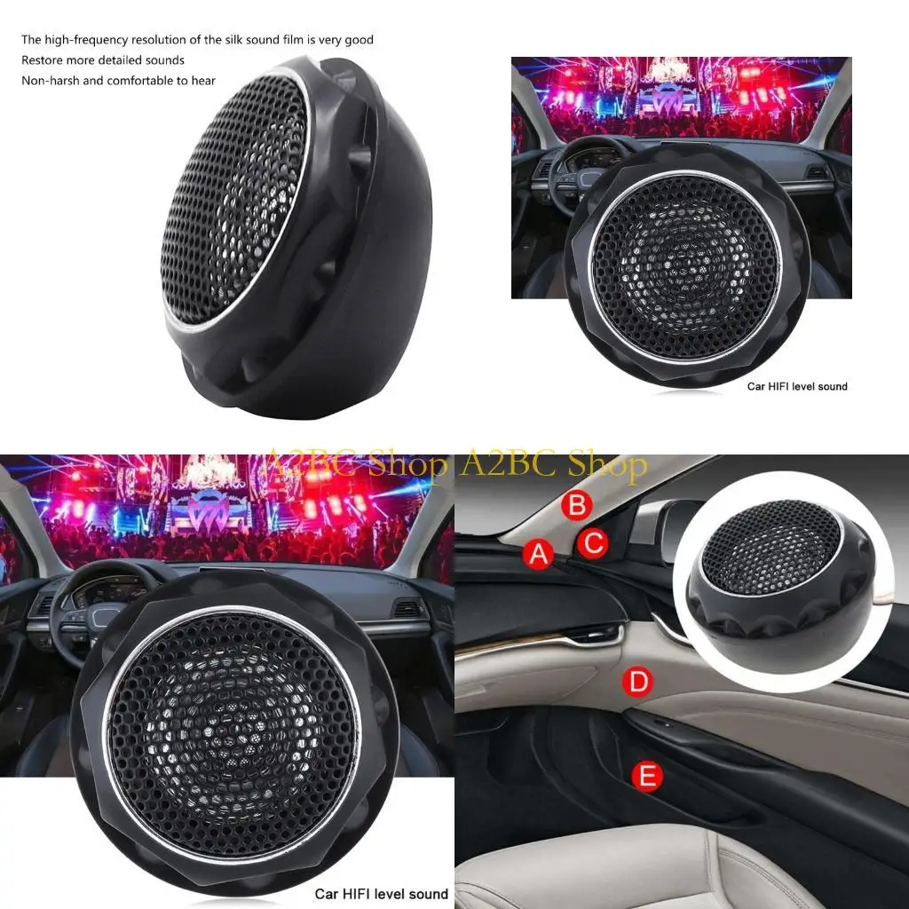 

A2BC 1Pair Universal High Efficiency Mini Tweeter Loudspeaker Audios Horns for Car