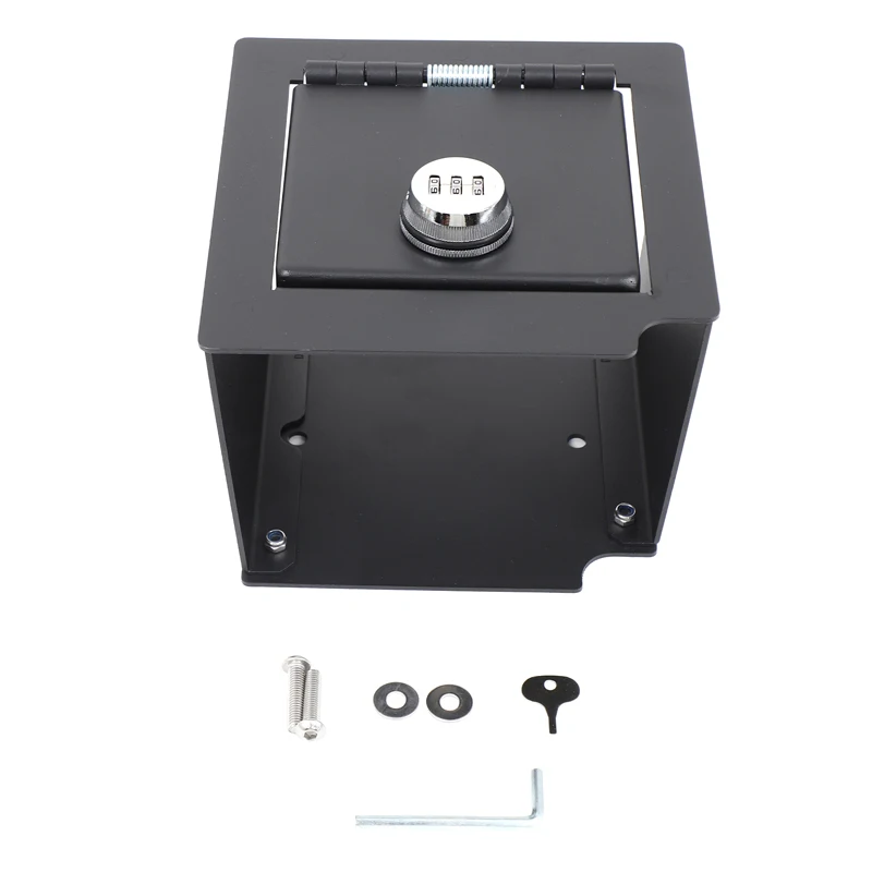 لتويوتا برادو/J90 1996 1997 1998 1999 2000 2001 2002 صندوق درابزين آمن صندوق كلمة مرور السيارة سبائك الألومنيوم الأسود 1 قطعة #6