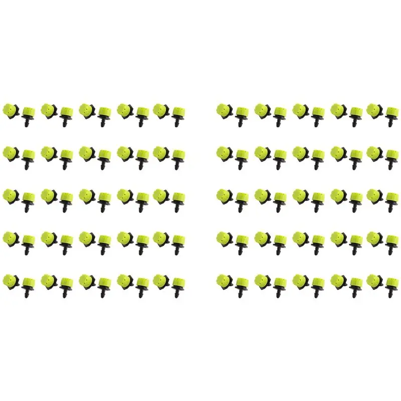 

LLCS-500 шт. 1/4-дюймовые регулируемые микрораспылители для капельного орошения, незасоряющиеся эмиттеры, садовые принадлежности