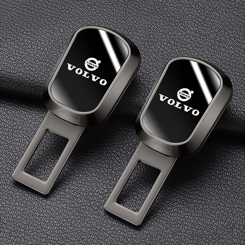 Car Seat Belt Extender Plug For Volvo V60 V40 XC90 S60 C30 XC40 V50 T6 Mirror Metal Safety Belt Extend Lock Buckle Accessories ﻿